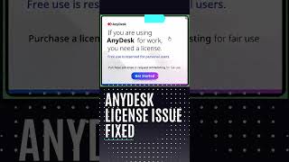 Anydesk license issue anydesk licenseissue aryantechworld remotecontrol errorfix [upl. by Yelich630]