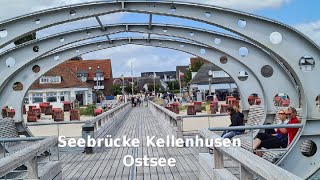 Seebrücke Kellenhusen Auf 305 Metern Länge spannt sich die Brücke über den Strand und das Wasser [upl. by Akiram]