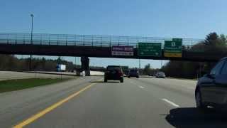 New Hampshire Turnpike Interstate 95 Exits 2 to 1 southbound [upl. by Regan797]