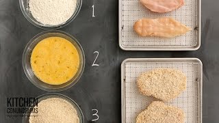 The Standard Breading Process in 3 Easy Steps  Kitchen Conundrums with Thomas Joseph [upl. by Josepha]