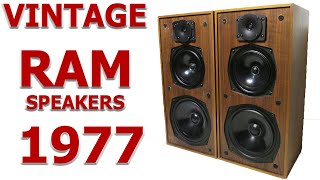 VINTAGE SPEAKERS RAM 200 1977 [upl. by Enial]