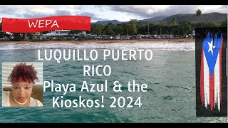 PUERTO RICO LUQUILLO Playa Liquillo amp LUQUILLO KIOSKS 2024 [upl. by Aimit]