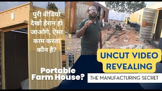 Portable Farm House Manufacturer RTM Portable Cabins Bangalore Revealing Manufacturing Details [upl. by Ydnac]