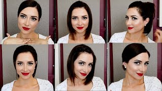 8 PEINADOS FÁCILES PARA CABELLO CORTO [upl. by Sall]