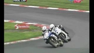 Richards v Kennaugh Last lap at Oulton Park bss 2008 [upl. by Ecirehc]