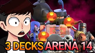 Os 3 melhores decks para a arena 14 no Clash Royale Do zero EP 18 [upl. by Thant494]