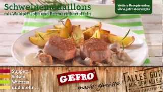 Schweinemedaillons  GEFRO Rezepte [upl. by Nnewg]