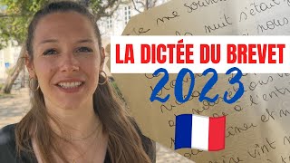 Teste ton français avec la dictée du brevet des collèges 2023 🚀 [upl. by Sarge]