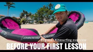 Video to watch before your first kitesurfing lesson Basic kitesurfing overview [upl. by Welsh833]