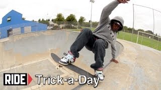 HowTo Skateboarding Layback Grind with Ron Allen [upl. by Aviv763]