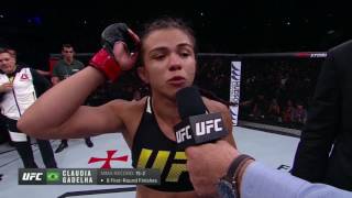 UFC 212 Claudia Gadelha Octagon Interview [upl. by Pitt]