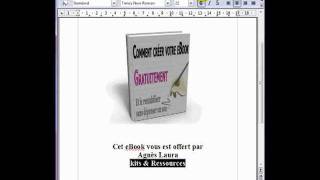 Création dun ebook  insérer un lien hypertexte avec openofficemp4 [upl. by Zetta]