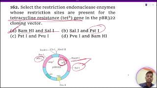 Select the restriction endonuclease enzymes whose restriction sites are present for the tetracycline [upl. by Gittle]