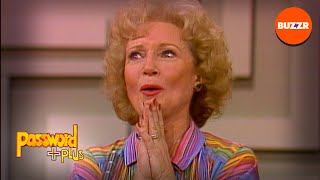 Password Plus  Betty White Gets Tongue Tied Watch To See Why 😂  BUZZR [upl. by Strephonn]