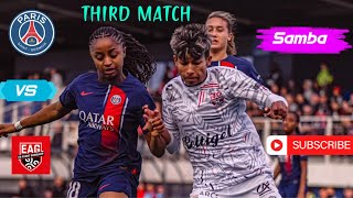 Sabitra bhandari “Samba” club Guingamp match against PSG French women’s football league [upl. by Trovillion456]