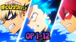 My Hero Academia  All Openings songs 112 [upl. by Xanthe]