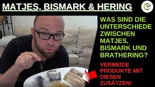 Matjes Bismark Brathering und Hering  Die Unterschiede und wie gesund diese Lebensmittel sind [upl. by Shaughn432]