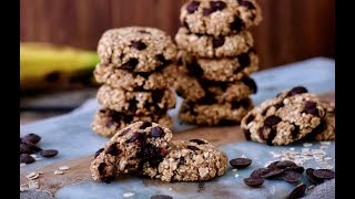 Galletas de plátano y avena  LA RECETA MÁS SENCILLA  Delicious Martha [upl. by Stout]