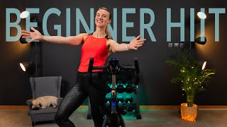 HIIT for Fat Loss  20 minute Stationary Bike Workout for Beginners [upl. by Nalat914]