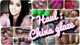 ❤ Haul  Vernis  China glaze [upl. by Attiuqihc]