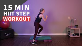 15 Min HIIT Step Workout for Beginners [upl. by Patricia]