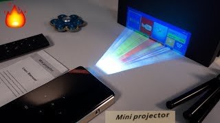 Amazing Mini DLP 4K Pocket Projector with Android  DIY Projector Screen [upl. by Ahens]