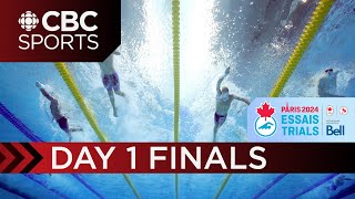 2024 Canadian Olympic amp Paralympic Swimming Trials Finals  Toronto  Day 1  CBC Sports [upl. by Fillian]