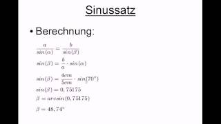 Sinussatz Erklärung Beispiele und Herleitung [upl. by Carlile]