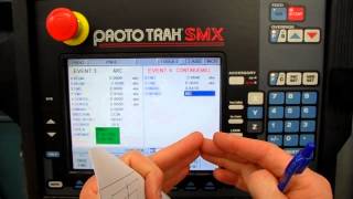 Proto TRAK CNC Mill 2axis Multi Event Program Setup [upl. by Roselba]