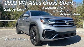 2022 VW Atlas SEL RLine TEST DRIVEFULL REVIEW [upl. by Dnyletak]