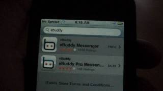 iPhone Chat App eBuddy  Chat on AOL Yahoo MSN ICQ and More [upl. by Nudd265]