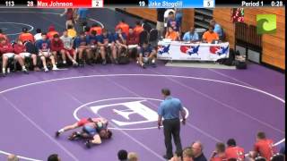 113 Max Johnson vs Jake Stogdill [upl. by Nimra]