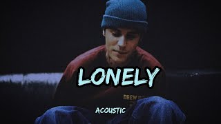 Justin Bieber  Lonely New Acoustic 2024 Official Lyric Video [upl. by Hertzfeld]