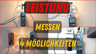 4 Möglichkeiten eine LEISTUNG zu MESSEN  Elektrotechnik [upl. by Stockwell]