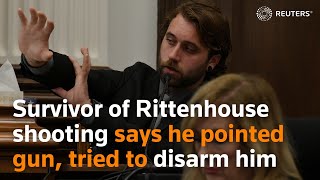 Survivor of Rittenhouse shooting says he pointed gun at US teen tried to disarm him [upl. by Fabria]