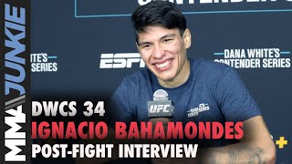 Ignacio Bahamondes joins UFC after brutal frontkick KO  DWCS 34 postfight interview [upl. by Ahseya]