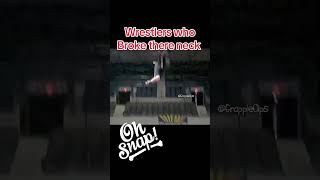 Wrestlers who broke there neck wwe shortvideo professionalwrestling wrestling [upl. by Keeryt638]