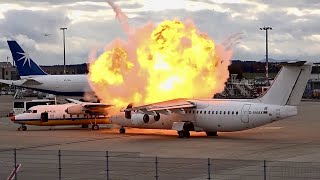 Plane Explodes At Airport [upl. by Nicholas909]