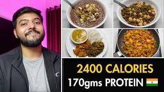 Easy 2400 Calorie High Protein Bodybuilding Diet  170gms Protein [upl. by Natsrik914]