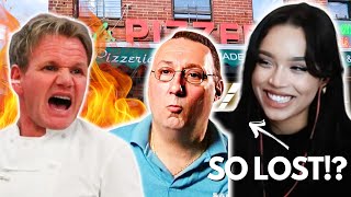 Dana Reacts to Kitchen Nightmares quotGORDON RAMSAY visits SALS PIZZERIAquot [upl. by Elehcin]