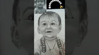 Shrivardhan ❤ cutebaby art sketch short drawing papersmagic 💫 [upl. by Sayette]