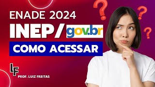 ENADE 2024  Acesse a área do estudante ProfLuizFreitas [upl. by Akit]