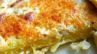 Kartoffelgratin Rezept  Kartoffelauflauf aus rohen Kartoffeln mit Sahne und Käse selber machen [upl. by Odilia]