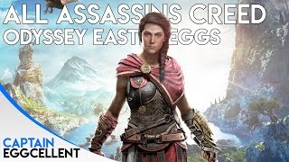 All Assassins Creed Odyssey Easter Eggs Secrets amp References [upl. by Naujuj]