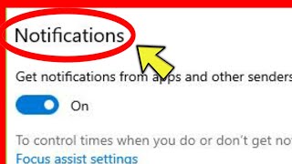 Windows 10  Notification Setting  Notification amp Actions  Laptop amp computer or Pc [upl. by Hobey]