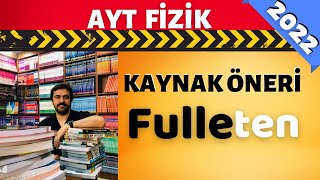 Fulleten AYT FİZİK KAYNAK Önerisi KolayOrtaZor  2022 YKS [upl. by Llebana]