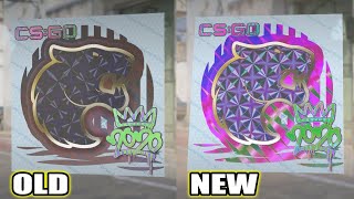 RMR HOLOS ARE BACK  CS2 Updated RMR Holo Sticker  RMR HOLO Old vs New Comparison [upl. by Odlabu]