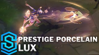 Prestige Porcelain Lux Skin Spotlight  PreRelease  League of Legends [upl. by Ocnarf560]