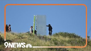 Man says he saw Larimer County monolith come down [upl. by Meyeroff]