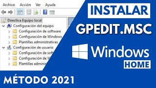 Como habilitar o GPEDIT no Windows 10 Home [upl. by Bocoj]